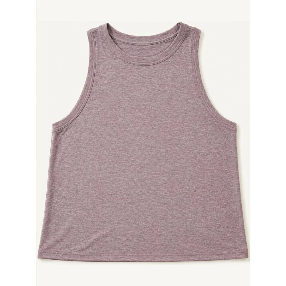 Athleta Essential Athletic Tank Top In Heather Lavender Purple Size Large - Picture 1 of 4